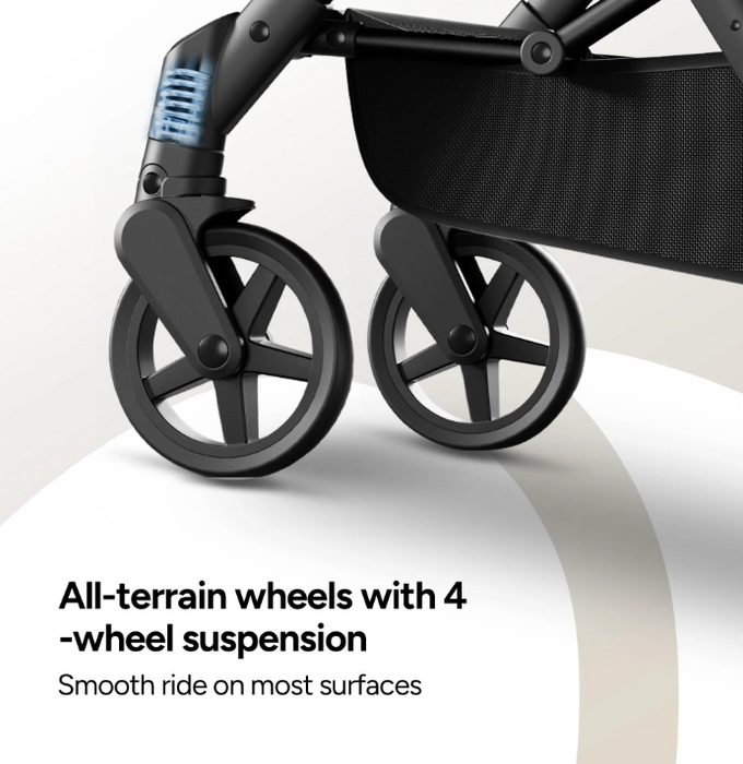 Mompush Lithe V2 Stroller, 2025, Forest