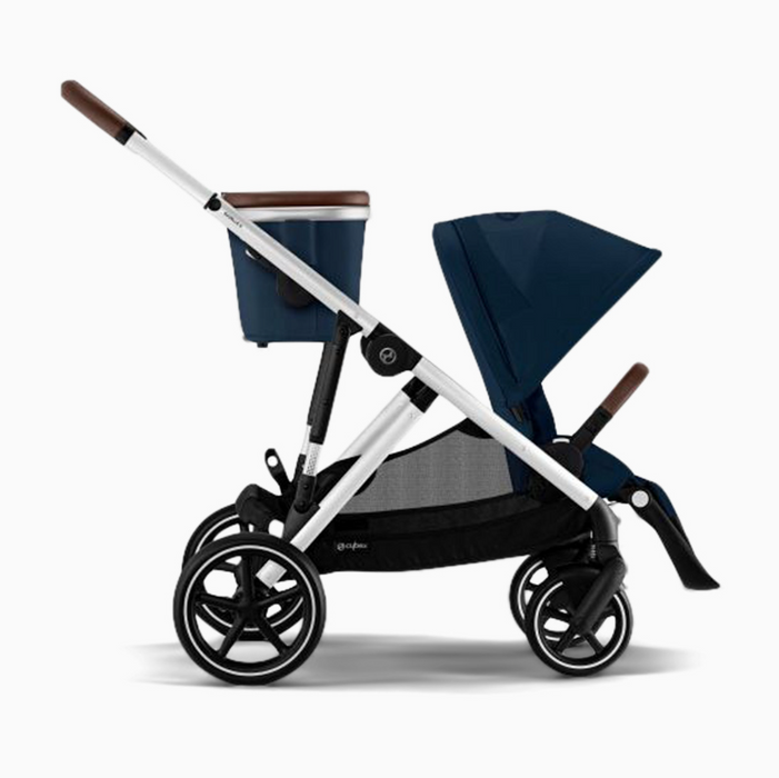 Cybex Gazelle S Modular Stroller, 2026, Ocean Blue, Silver Frame