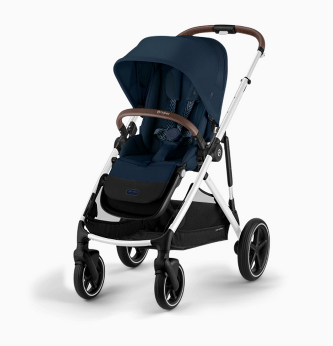 Cybex Gazelle S Modular Stroller, 2026, Ocean Blue, Silver Frame
