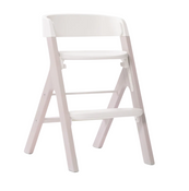 Shop Mockingbird High Chair, White, Cloud Washed Beech at GoodBuy Gear