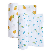 Shop Aden + Anais Large Cotton Muslin Swaddle, 2 Pack, Fresh Fruit at GoodBuy Gear