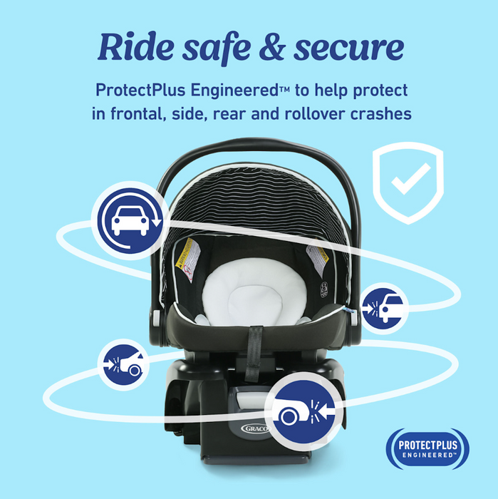 Shop Graco SnugRide SnugFit DLX Infant Car Seat, Spencer, 2026 at GoodBuy Gear