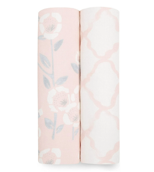Shop Aden + Anais Silky Soft Swaddles, 2 Pack, Stencil at GoodBuy Gear