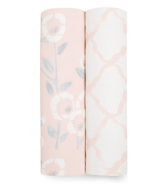 Shop Aden + Anais Silky Soft Swaddles, 2 Pack, Stencil at GoodBuy Gear