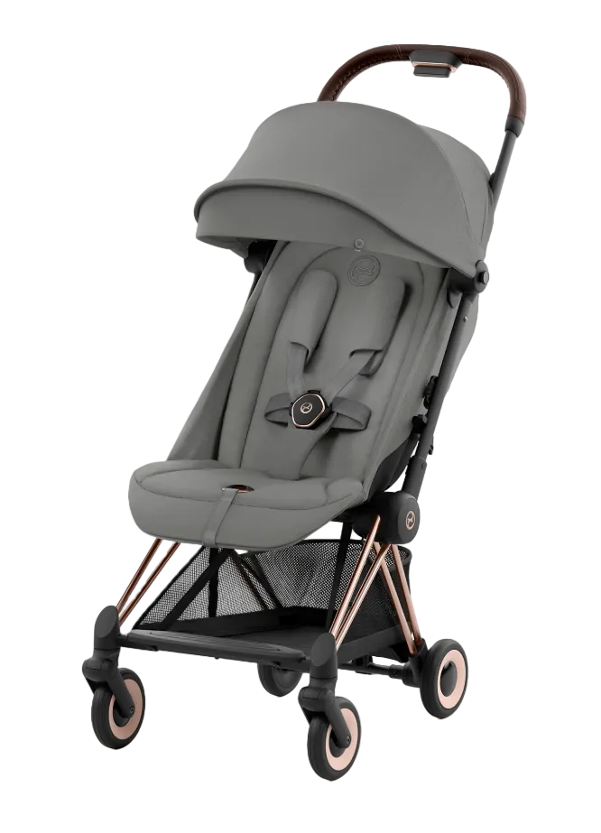 Cybex Coya Stroller, 2024, Mirage Grey, Rose Gold