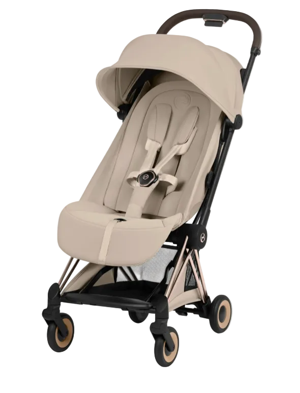 Cybex Coya Stroller, 2024, Cozy Beige, Rose Gold - Open Box