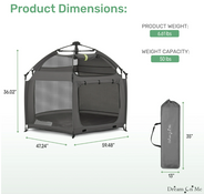 Shop Dream On Me Pop Up Children Playpen, Charcoal at GoodBuy Gear