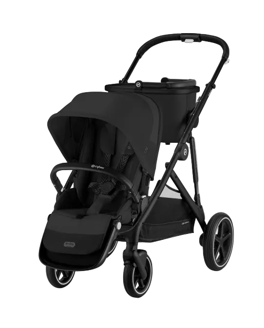 Shop Cybex Gazelle S Modular Stroller, 2023, Black Frame, Moon Black at GoodBuy Gear