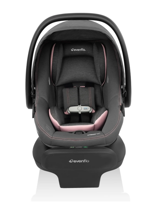 Evenflo Litemax NXT Infant Car Seat with SensorSafe, 2025, Primrose Pink