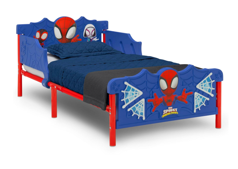 Delta Children Spidey and His Amazing Friends 3D Toddler Bed, Blue