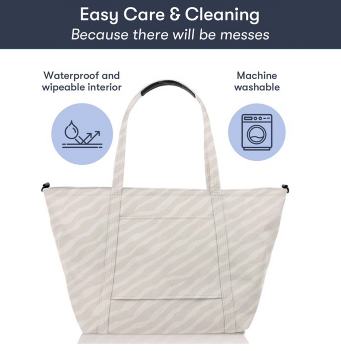 Colugo The Diaper Tote, dune zebra