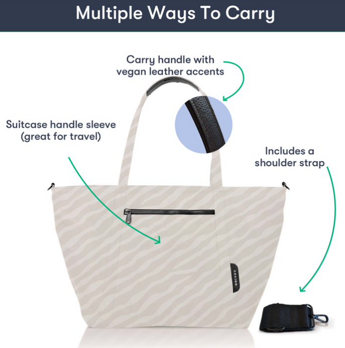 Colugo The Diaper Tote, dune zebra