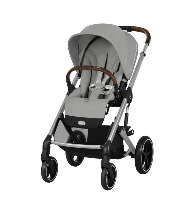 Cybex Balios S Lux Stroller, Stone Grey, Silver Frame, 2025