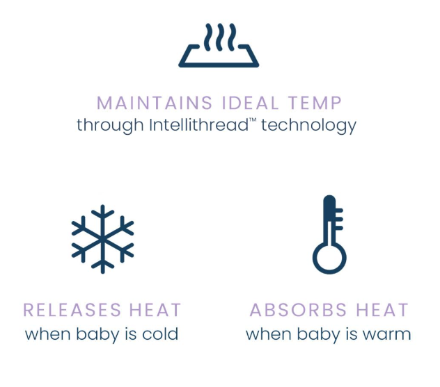 Halo Ideal Temp Wearable Blanket, Medium, Navy/Orange