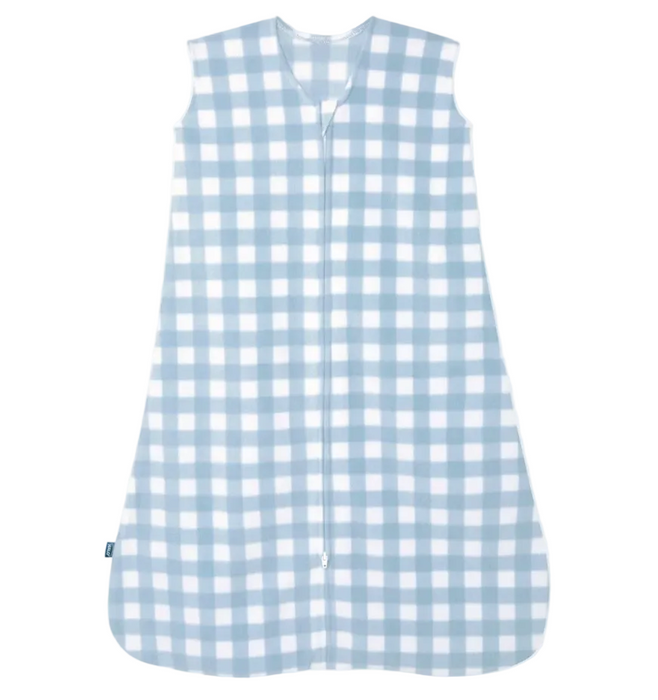 Halo Micro-Fleece SleepSack, Medium, Gingham Blue