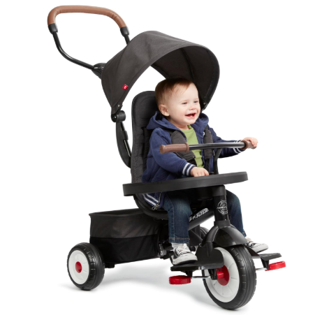 Shop Radio Flyer City 4-in-1 Stroll 'N Trike, Black at GoodBuy Gear