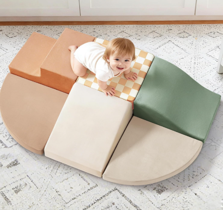 Tiny Land Soft Foam Climbing Blocks, Vintage