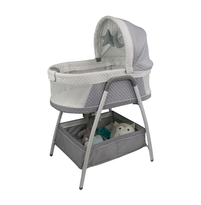TruBliss Journey 2 in 1 Bassinet, Soft Grey