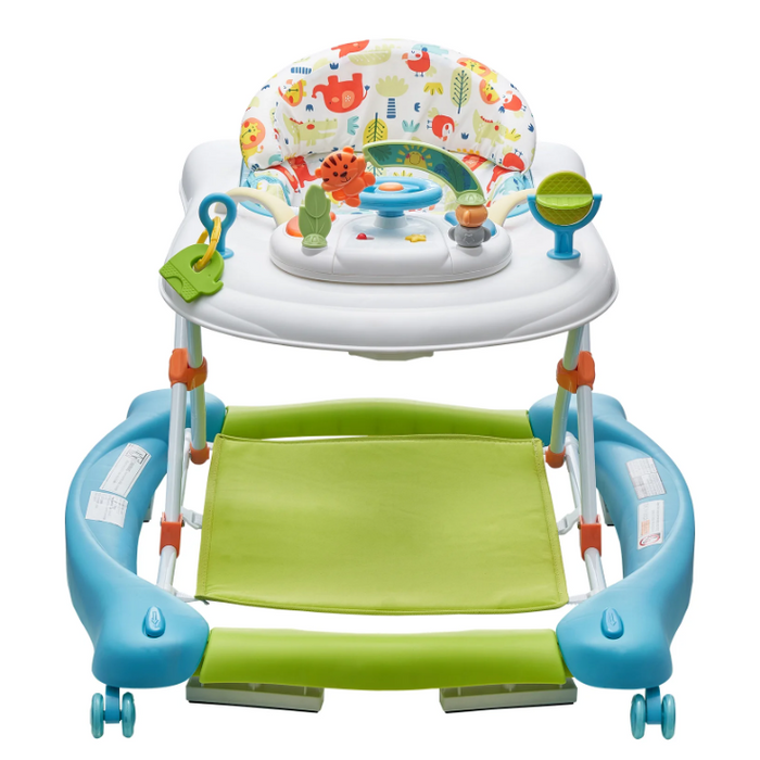 Vevor 4-in-1 Baby Walker, White + Blue