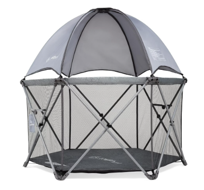 Go With Me Eclipse Portable Playard, Elephant Grey, Deluxe