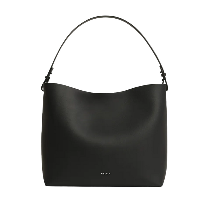 Mina Baie Harlow Diaper Bag Tote Full, Black