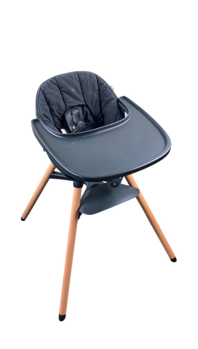 Lalo The Chair with Cushion, Licorice, Licorice, Natural