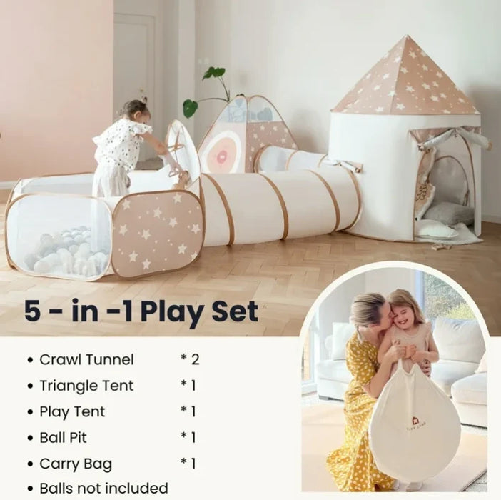 Tiny Land Discovery 5-in-1 Play Tunnel, Without Balls