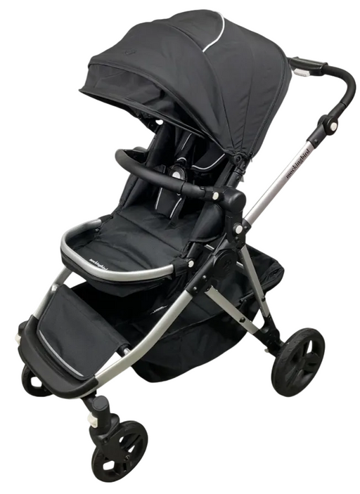Shop Mockingbird Single to Double 2.0 Stroller, 2025, Black, Silver With Black Leather, Windowpane at GoodBuy Gear