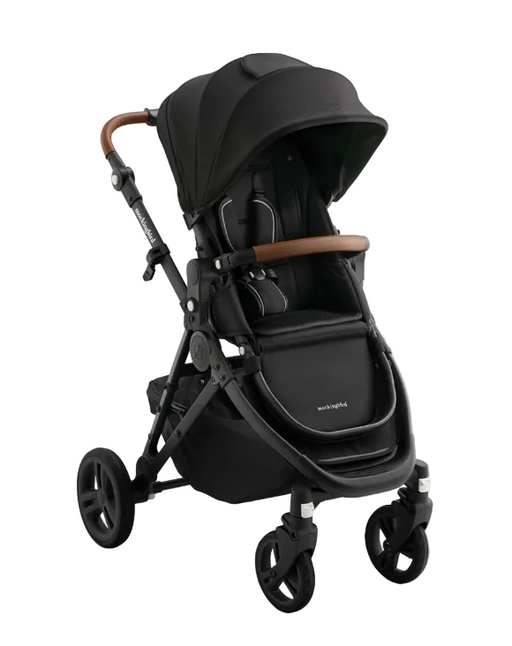 Shop Mockingbird Single 3.0 Stroller, 2025, Charcoal with Penny Leather, Solid Black at GoodBuy Gear