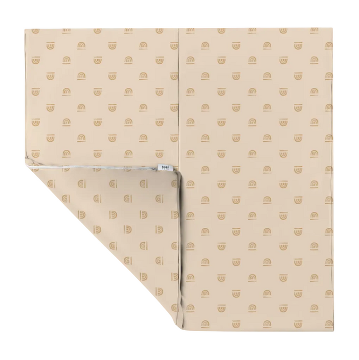 Toki Kids Vegan Leather Mat Standard, Rainbow Cream