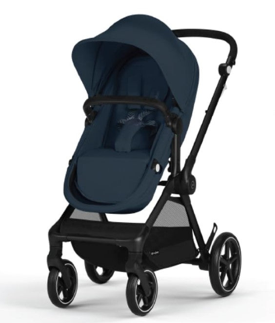 Shop Cybex Eos Stroller, 2024, Black, Ocean Blue at GoodBuy Gear