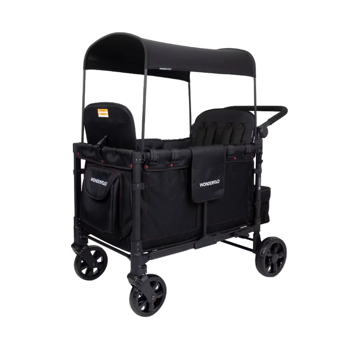Wonderfold W2 Original Multifunctional Double Stroller Wagon, 2025, Special Edition (Red Stiching)