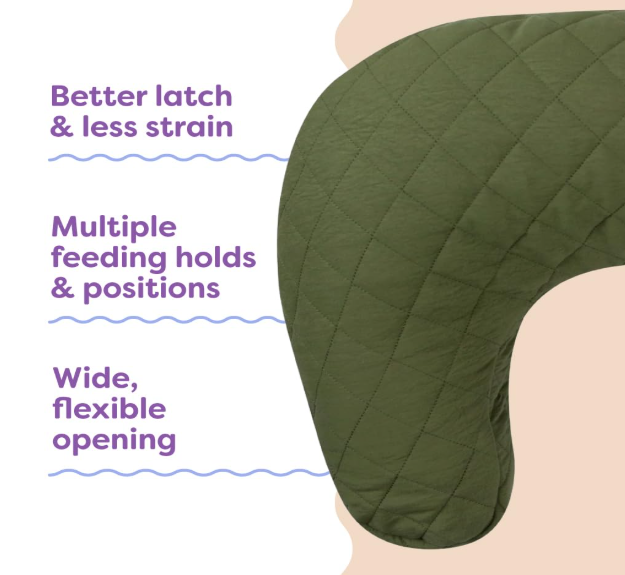 Boppy Nursing Pillow, LUXE, Quilted Moss