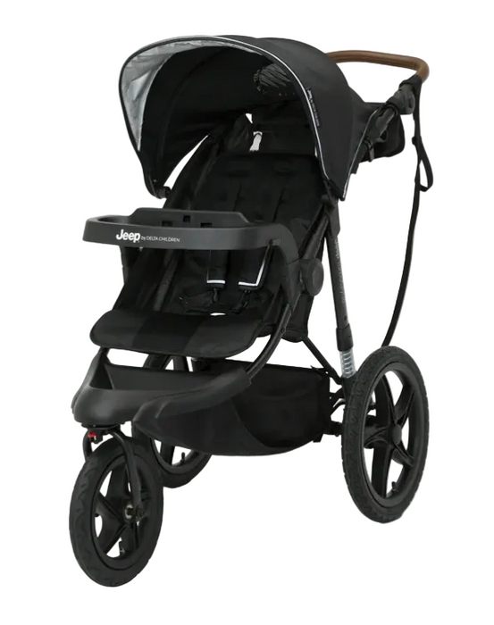Delta Children Jeep TurboGlyde Jogging Stroller, 2024, Black