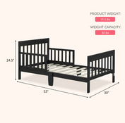 Shop Dream On Me Finn Toddler Bed, Black at GoodBuy Gear