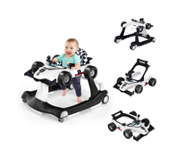 Shop Infans 4-in-1 Foldable Activity Push Walker, Black/white at GoodBuy Gear