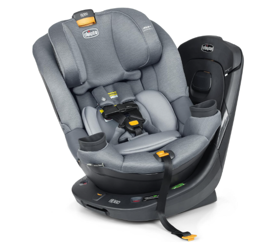 Chicco Fit360 Cleartex Rotating Convertible Car Seat, Titanium, 2025, Base Model