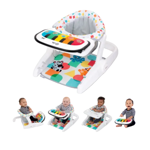 Baby Einstein Tappin' Tunes Learn to Sit 4-in-1 Floor Seat, 4m+