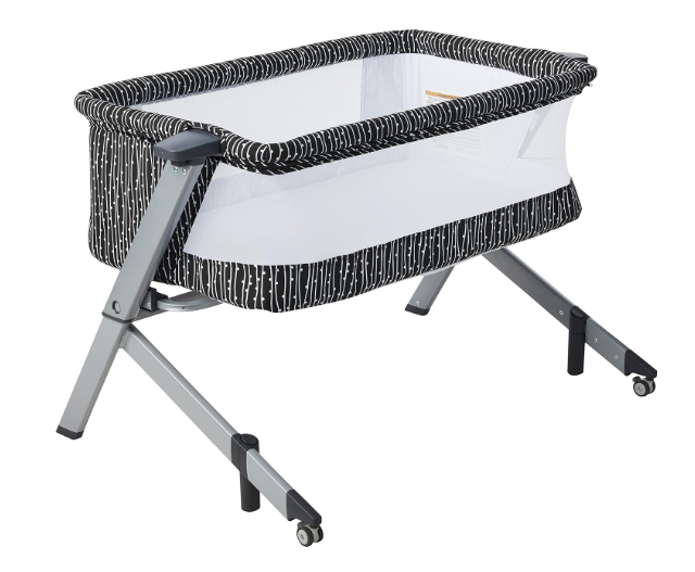 Dream On Me Flora Bassinet, Black and White