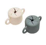 Shop AEIOU Silicone Snack Cup, 2 Pack, Sage/Oat Speckle at GoodBuy Gear