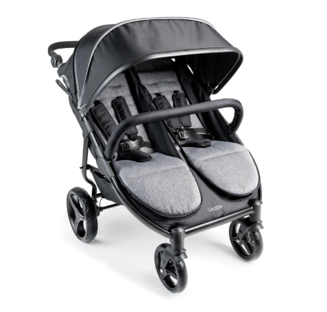 Gaggle Roadster Duo Side by Side Double Stroller, Black, 2025