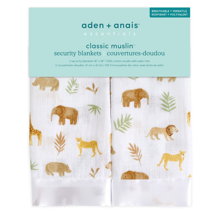 Shop Aden + Anais Essentials Muslin Security Blankets, Tanzania at GoodBuy Gear