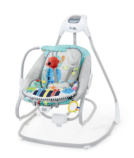 Shop Baby Einstein Kick to It 4-in-1 Musical Baby Swing & Rocker, Ocean Explorers at GoodBuy Gear
