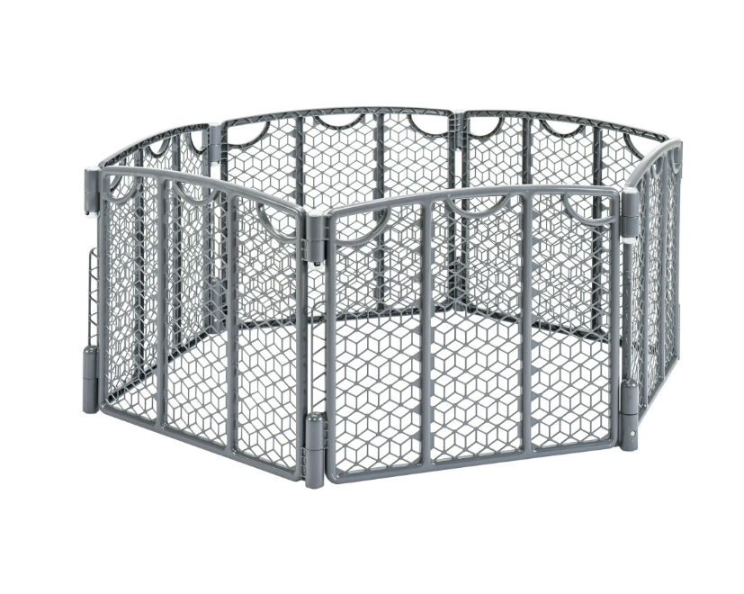 Shop Evenflo Versatile Play Space Adjustable Play Area, 6 Panel, Cool Gray at GoodBuy Gear