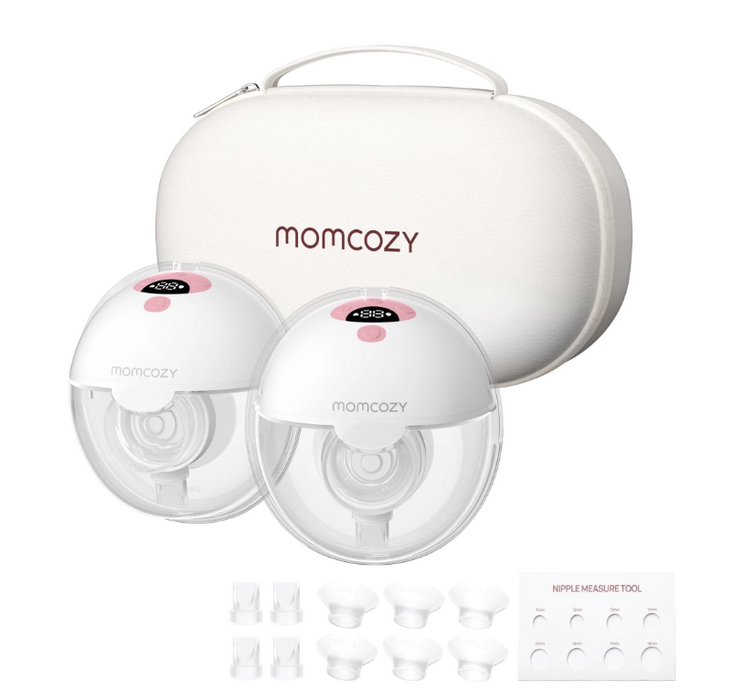 Momcozy All-in-one M5 Double Wearable Breast Pump, Gradiant Pink