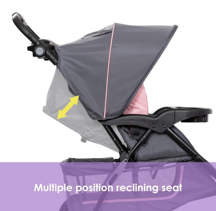 Baby Trend EZ Ride Travel System Stroller, 2024, Dash Pink