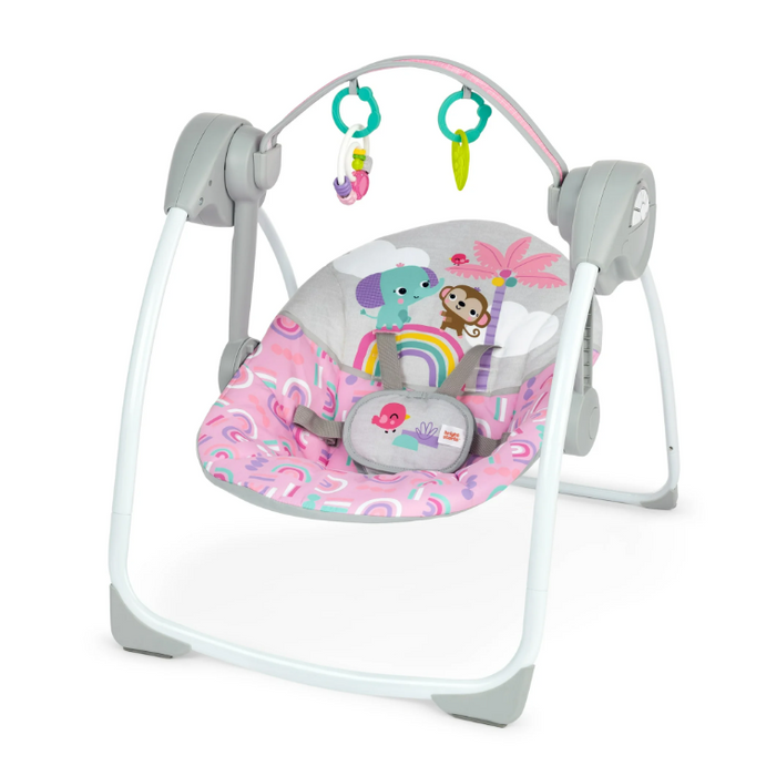 Bright Starts Portable Swing, Pink Paradise
