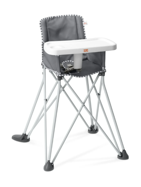 Bright Starts Pop 'N Dine Portable High Chair, Grey