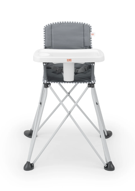 Bright Starts Pop 'N Dine Portable High Chair, Grey