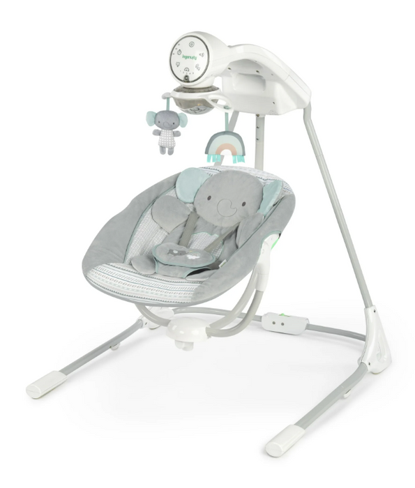 Ingenuity InLighten Soothing Swing, Van Elephant